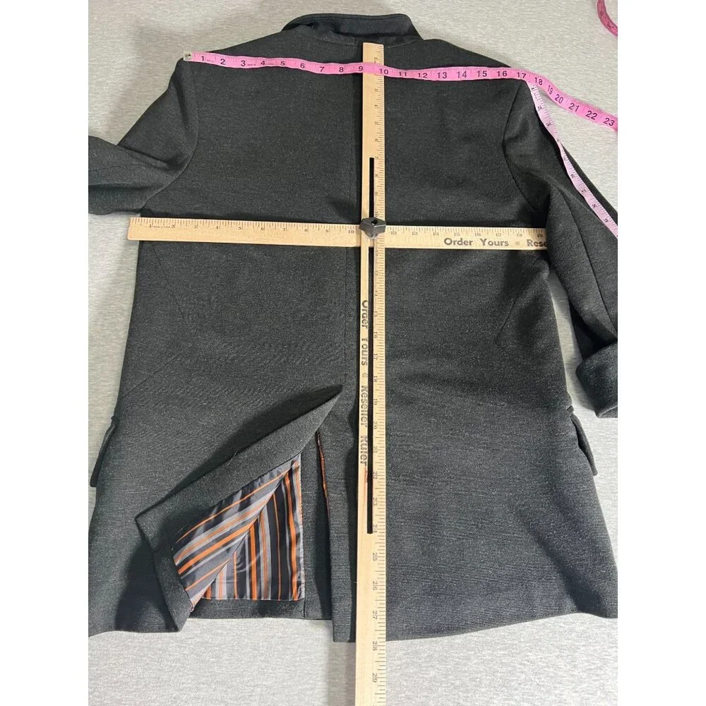Cartonnier Dark Gray Double-Breasted Blazer